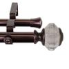 A&F Rod Decor - Adriana 1" Double Curtain Rod 160-240 inch - Bronze view 2