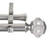 A&F Rod Decor - Adriana 1" Double Curtain Rod 160-240 inch - Satin Nickel view 2