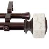 A&F Rod Decor - Madres 1" Double Curtain Rod 160-240 inch - Bronze view 2