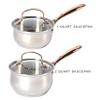 Denmark Tools for Cooks Celebrations Cookware Collection 10 Piece Heavy Gauge Stainless Steel Cookware Set view 4