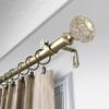 A&F Rod Decor - Roy 1" Curtain Rod 120-170 inch - Gold view 3