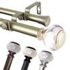 A&F Rod Decor - Mercury 1" Double Curtain Rod 160-240 inch - Bronze view 1