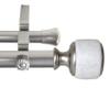 A&F Rod Decor - Oscar 1" Double Curtain Rod 160-240 inch - Satin Nickel view 2