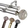 A&F Rod Decor - Roy 1" Double Curtain Rod 120-170 inch - Gold view 1