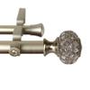 A&F Rod Decor - Roy 1" Double Curtain Rod 120-170 inch - Gold view 2