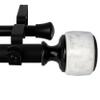 A&F Rod Decor - Oscar 1" Double Curtain Rod 160-240 inch - Black view 2