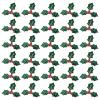 100pcs Christmas Artificial Holly Berry and Green Leaf Picks Embellishments for DIY Crafts Ornaments Home Decor and Festive Celebrations view 1