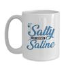 BeeTeeStore Salty Like Normal Saline Nurse Coffee Mug - 15oz White Ceramic Tea Cup - Humorous RN, LPN, and ER Nurse Gifts for Nurses Week view 1