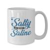 BeeTeeStore Salty Like Normal Saline Nurse Coffee Mug - 15oz White Ceramic Tea Cup - Humorous RN, LPN, and ER Nurse Gifts for Nurses Week view 2
