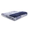 Calyx Interiors Wool Throw Blanket  50 x 60in Lambswool Throw Blanket with Tassels  Soft and Warm Thick Wool Throw  Throw Blanket for Couch, Bed, Sofa  Warm Blanket for Winter (Navy/Gray) view 4