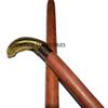 Brass Antique Snake Head Aluminum Handle Nautical Victorian Vintage Wooden Walking Stick Cane view 3