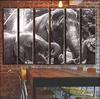 X-Large 6 Piece Elephants Vintage Photo Wall Art Decor Picture Painting Poster Print on Canvas Panels Pieces - Travel Theme Wall Decoration Set - Wilde Life Wall Picture for Living Room 44 by 67 in view 2
