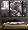 X-Large 6 Piece Elephants Vintage Photo Wall Art Decor Picture Painting Poster Print on Canvas Panels Pieces - Travel Theme Wall Decoration Set - Wilde Life Wall Picture for Living Room 44 by 67 in view 4