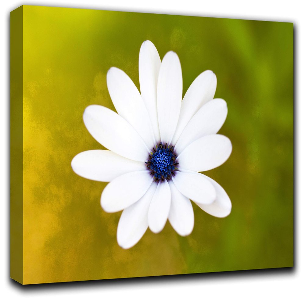 Be Happy Wall Art Decor Picture Painting Poster Print on Canvas Panels Pieces - Flowers Theme Wall Decoration Set - Flower Wall Picture for Living Room Bedroom 23 by 40 in