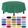 allgala Table Cover Water Proof Disposable Tablecloth-6PK Round 84"-Dark Green- for Party Birthday Wedding Picnic Fiesta Home Party Decorations view 1