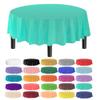 allgala Premium Disposable Round Plastic Table Cloths - 12 Pack, 84 inches (7 feet), Waterproof, Stain-Resistent, Easy Clean-Up for Parties, Events, Gathrings and Everyday Use -Fresh mint-TC58521 view 1