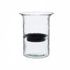 Glass Hurricane Pillar Candle Holder with Rustic Metal Insert, Perfect as a Centerpiece (Large) view 1
