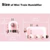 Portable Mini Humidifier, 300ml Cute Train Small Humidifier, Cool Mist Diffuser for Desktop / Office / Bedroom, Ultra Quiet, LED Light Function, USB Charge, Auto Shut Off view 4