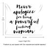 Suklly Tapestry Wall Hanging Never Apologize Being Powerful Fucking Woman Home Decor Polyester Living Bedroom Dorm 50 X 60 Inches Picnic Mat Beach Towel Bed Cover view 2