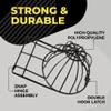 BallcapBuddy Original & Patented 3-Pack Baseball Hat Washer Cage for Washing Machine/Dishwasher, Kids & Adults Hat Cleaner/Washer/Shaper for Baseball Caps - Black view 2