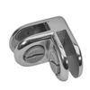 Prolinemax Set of 5 Pieces Chrome 2-Way Glass Display Connector 3/16 Inch Tempered Glass Shelf view 3
