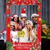Soochat Christmas Photo Booth Props Frame Christmas Photo Booth Frame for Xmas Winter Holiday New Year Decorations view 4