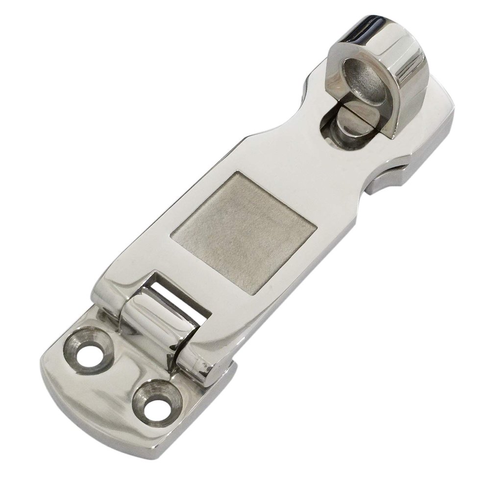 Marine Grade 316 Stainless Steel Heavy Duty Door Hasps with Turning Padlock Eye Mount