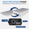 SereneLife Twin Air Mattress with Built in ComfortCoil Technology & Internal High Capacity Pump | Elevated Raised Air Mattress Quilt Top | 1-Year Guarantee, Gray view 2