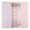 GLYYR Towel Warmer Heated Towel Rail with 18 Square Bars Stainless Steel Mirror Finish Heated Towel Racks for Bathroom Hotel Shower Room 1250X510x120 Mm,Plugin view 1