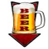 3-D Cold Beer Arrow Vintage Sign 24X10 view 1