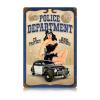 ArtFuzz Police Pin Up Vintage Sign 12X18 view 1