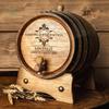 Custom Engraved and Personalized Mini Oak Aging Barrel for Whiskey, Wine, Scotch, Bourbon - Complete Aging Kit for Home Brewer, Distiller, Wine Maker - Bourbon Barrel Gifts For Men - 2 liters view 1