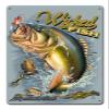 Large Mouth Bass Vintage Sign 12X15 view 1