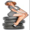 Plasma Tire Babe Vintage Sign 12X24 view 1