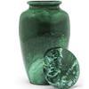 Eternal Harmony Large Urn for Ashes, Adult Male & Female Cremation Urn for Human Ashes with Elegant Finishes, Secure Seal & Velvet Bag, Funeral Urn for Men & Women Up to 200 lbs, 7x11 (Green Milo) view 2