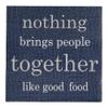 Restaurantware 13 Inch Paper Luncheon Napkins 500 Good Food Design Printed Napkins - 3-Ply Textured Edges Navy Paper Decorated Napkins Soft And Strong For Parties Or Catering Events view 1