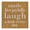 Restaurantware 13 Inch Paper Luncheon Napkins 500 Live Joyfully Design Printed Napkins - 3-Ply Textured Edges Brown Paper Decorated Napkins Soft And Strong For Parties Or Catering Events view 1