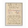 Stupell Industries Life is Like an Arrow' Icon Inspirational Typography Grey Framed Wall Art, 16x20, Design by Artist Regina Nouvel view 1
