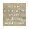 Restaurantware 13 Inch Paper Luncheon Napkins 500 Fondest Memories Design Printed Napkins - 3-Ply Textured Edges Gray Paper Decorated Napkins Soft And Strong For Parties Or Catering Events view 2