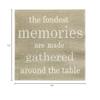 Restaurantware 13 Inch Paper Luncheon Napkins 500 Fondest Memories Design Printed Napkins - 3-Ply Textured Edges Gray Paper Decorated Napkins Soft And Strong For Parties Or Catering Events view 4