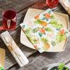 Restaurantware 13 Inch Paper Luncheon Napkins 500 Hawaiian Vacation Design Printed Napkins - 3-Ply Textured Edges White Paper Decorated Napkins Soft And Strong For Parties Or Catering Events view 3