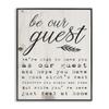 Stupell Industries Be Our Guest Poem Cursive Black Framed Wall Art, 24 x 30, Design by Artist Daphne Polselli view 1