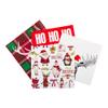 Restaurantware 13 Inch Paper Luncheon Napkins 500 Merry Christmas Design Printed Napkins - 3-Ply Textured Edges White Paper Decorated Napkins Soft And Strong For Parties Or Catering Events view 2