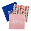 Restaurantware 13 Inch Paper Luncheon Napkins 500 Cheers Rope Design Printed Napkins - 3-Ply Textured Edges Pink Paper Decorated Napkins Soft And Strong For Parties Or Catering Events view 2
