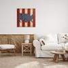 Stupell Industries United States Map Red White Blue Canvas Wall Art, 30 x 30, Design by Artist Jennifer Pugh view 2