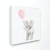 The Kids Room by Stupell Baby Elephant Heart Balloon Linen Look Canvas Wall Art, 30x30, Multi-Color view 1