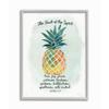 Stupell Industries The Fruit of the Spirit Multicolored Pineapple Gray Framed Wall Art, Multi-Color view 1
