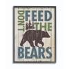 Stupell Industries Don't Feed The Bears Black Framed Wall Art, Multi-Color view 1