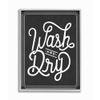 Stupell Industries Wash and Dry Typography Gray Framed Wall Art, 16x20, Multi-Color view 1