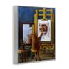 Stupell Industries Cat Confidence Self Portrait as a Tiger Funny Painting Grey Framed Wall Art, 16 x 20, Design By Artist Lucia Heffernan view 3